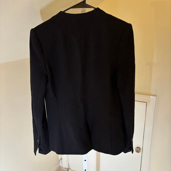 Madewell EUC Women's Black Tribune Blazer Collarless Single Button Size 4 - Picture 5 of 6